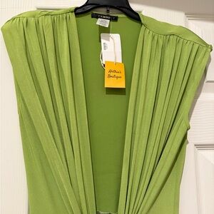 Cameo Lime Green Open Cardigan